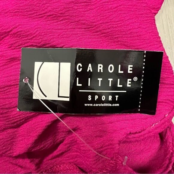 Carol Little Sport hot pink tank with sequins sz M petites Tandoori Star - Picture 10 of 10